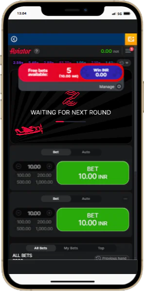Скріншот очікування нового раунду Авіатор Mostbet в Україні